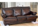(3) SEAT CONTEMPORARY LEATHER SOFA