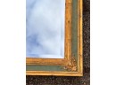 DECORATIVE CARVED & GILT MIRROR with BEVELED GLASS