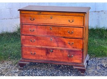 (19th C) CHIPPENDALE CHEST ON OGEE FEET