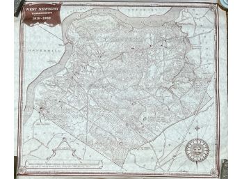 (2) VINTAGE MAPS OF WEST NEWBURY