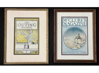 (2) EARLY 20th c MAGAZINE COVERS