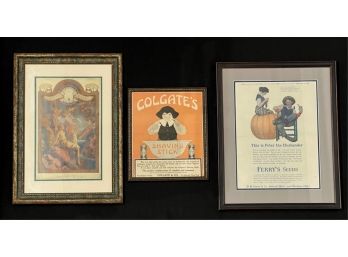 MAXFIELD PARRISH (1870-1966) THREE EARLY ADS