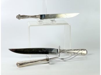 (2) PIECE WEIGHTED CUTLERY SET & ANOTHER