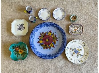 MISC GROUPING OF PORTUGUESE & ITALIAN POTTERY