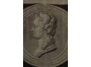 1827 LOUIS XVI & MARIE ANTOINETTE PRINT On WOVEN SILK