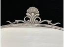 (3) PIECE PEWTER MIRROR SET with SHELL CRESTS