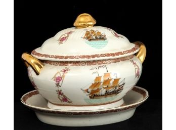 IMPRESSIVE (20th C) CHINESE EXPORT SOUP TUREEN