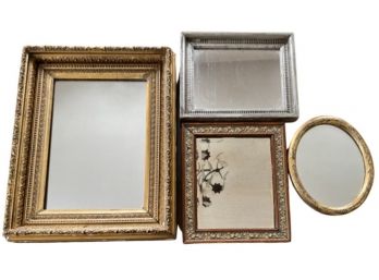 (19th C) FRAME And (3) OTHERS SET With MIRRORS