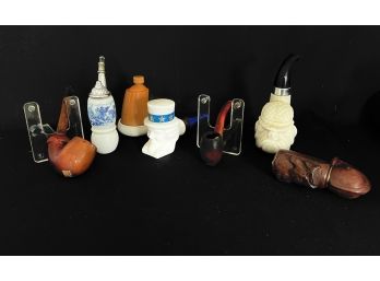 GROUPING OF PIPES INCLUDING AVON BOTTLES