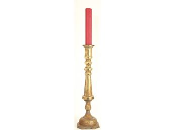 LARGE MEXICAN BRASS CANDLESTICK