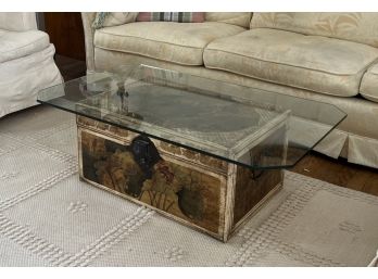 CHINESE PIGSKIN TRUNK / COFFEE TABLE