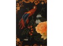 VINTAGE HAND-PAINTED TOLE TRAY with PARROT