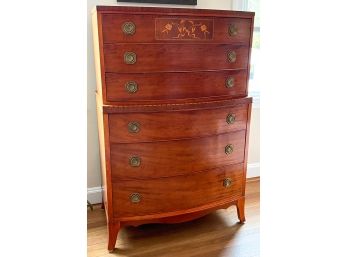 FEDERAL-STYLE MAHOGANY CHEST ON CHEST