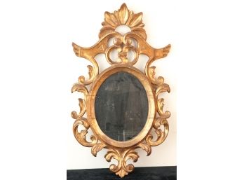 CARVED and GILT FLORENTINE MIRROR