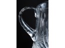 LARGE SIMON PEARCE BOWL AND CRYSTAL CLEAR PITCHER
