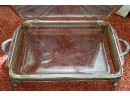 (4) ASSORTED SERVING TRAYS
