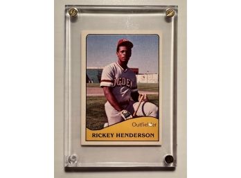 1979 RICKEY HENDERSON OFFICIAL MINOR LEAGUE CARD