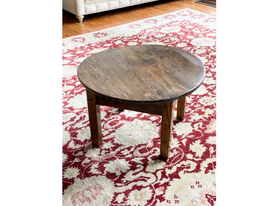 ROUND TOP ARTS & CRAFTS OAK TABLE