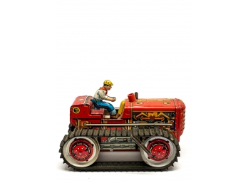 MARX TOYS DIESEL 12 TD 18 TIN LITHO WINDUP TRACTOR