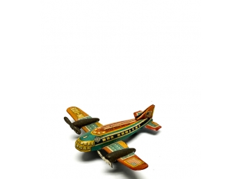 JAPANESE 'OVERSEAS AIRLINE' TIN LITHO PROP PLANE