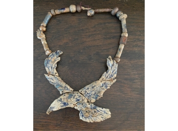 POTTERY NECKLACE WITH EAGLE IN FLIGHT