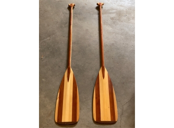 PAIR OF 'MAD RIVER VERMONT' CANOE PADDLES