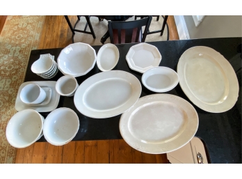 LARGE LOT OF MISC IRONSTONE AND OTHER CERAMICS