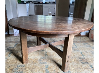 ARTS & CRAFTS MISSION OAK DINING TABLE