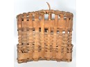 ANTIQUE WOVEN HANGING WALL BASKET