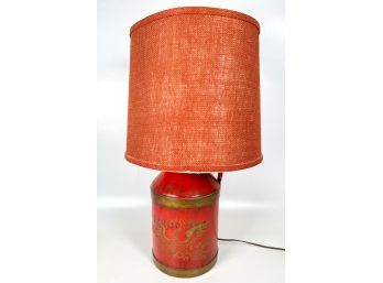 FINDEISEN'S FARMS METHUEN PAINTED MILK CAN LAMP
