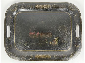 HAND PAINTED TOLEWARE TRAY