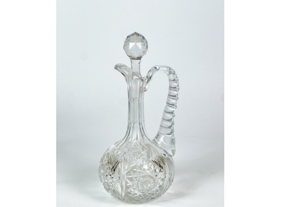 FINELY CUT CRYSTAL DECANTER