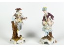 PAIR OF DRESDEN FIGURINES 'THE COURTING COUPLE'