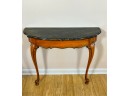 FAUX MARBLE FRENCH STYLE CONSOLE TABLE