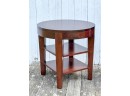 CONTEMPORARY (3) TIERED ROUND TOP TABLE