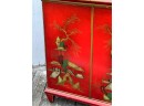 MID CENTURY MODERN CHINOISERIE RECORD CABINET