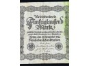 1922 GERMAN REICHSBANK 50000 MARK NOTE
