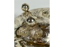 CONTINENTAL SILVER FOOTED DISH w PUTTI