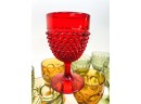 (11) COLORFUL RED CLIFF GOBLETS & (5) OTHERS