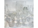 INTERESTING & GENEROUS LOT OF CLEAR GLASS