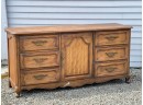 FRENCH PROVINCIAL STYLE FRUITWOOD CREDENZA