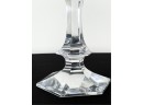 PAIR OF VAL ST. LAMBERT CRYSTAL CANDLE STICKS