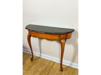 FAUX MARBLE FRENCH STYLE CONSOLE TABLE