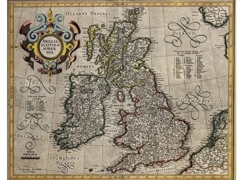 MERCATOR/HONDIUS 1623 MAP OF BRITISH ISLES