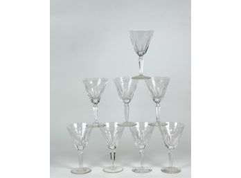 SET (15) WATERFORD CRYSTAL WINE GLASSES