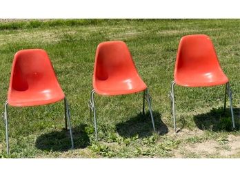 (3)MID-CENTURY EAMES FOR HERMAN MILLER SIDE CHAIRS