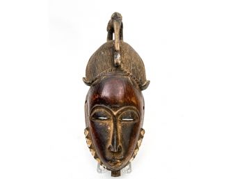 CARVED YOHURE MASK WITH STORK