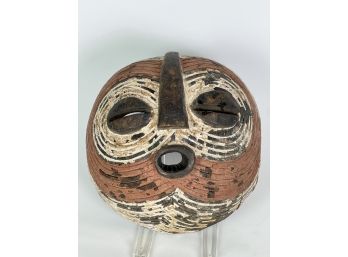 CARVED & PAINTED AFRICAN SONGYE TRIBAL MASK