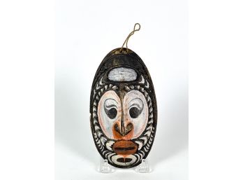 DIMINUTIVE CARVED & PAINTED AFRICAN FETISH MASK