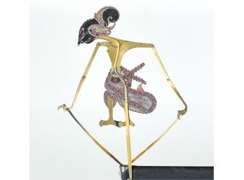 PIERCED LEATHER INDONESIAN WAYANG PUPPET